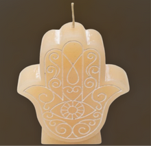 Load image into Gallery viewer, Sacred Symbol Fatima Ivory Candle